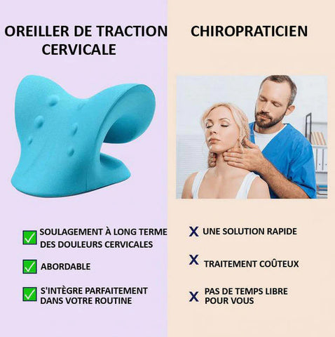 Oreiller Ergonomique de Traction Cervicale